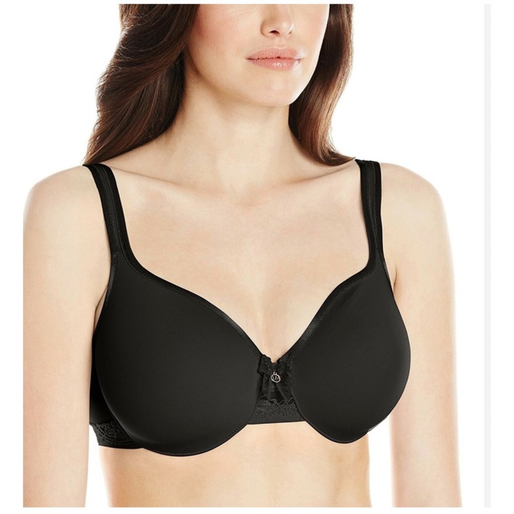 Le Mystere Sleek Seduction Underwire Bra Womens 32C Black NWT